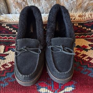 Lucchese Black Wedge Women’s Black Boots-Size  7